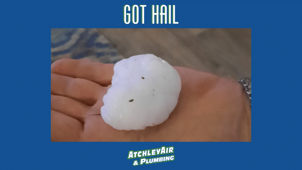 Atchley Air and Plumbing can help repair your outdoor AC unit in the wake of our recent hail