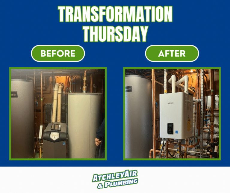 Before & After Tankless Water Heater Install Atchley Air & Plumbing